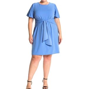 New! Donna Morgan Tie Front Stretch Dress